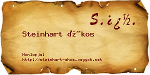 Steinhart Ákos névjegykártya