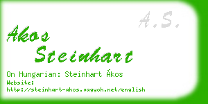 akos steinhart business card