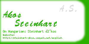akos steinhart business card